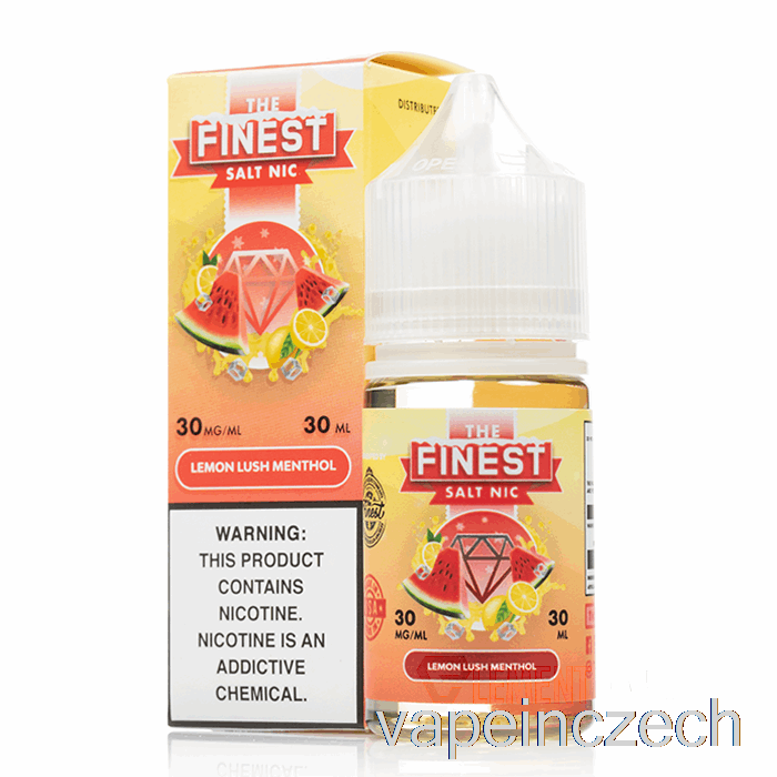 Citrónová Svěží Mentolová - Nejjemnější Bonbónová Edice Salt Nic - 30 Ml 30mg Vape Pero